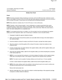 Preview of 414 01 Battery, Mounting And Cables   General Procedures   Battery Drain Check