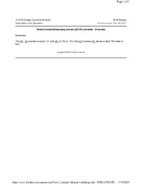 Preview of 414 05 Voltage Converter Inverter   Description And Operation   Overview