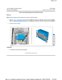 Preview of 414 05 Voltage Converter Inverter   Removal And Installation   DC AC Inverter
