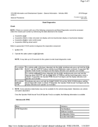 Preview of 415 00B Information And Entertainment System   SYNC3   General Procedures   Bezel Diagnostics