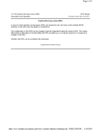 Preview of 417 04 Daytime Running Lamps (DRL)   Descriprtion And Operation