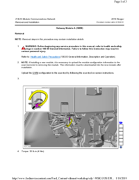 Preview of 418 00 Electrical Distribution   Removal And Installation   Gateway Module A (GWM)