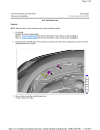 Preview of 419 01A Perimeter Anti Theft Alarm   Removal And Installation   Anti Theft Alarm Horn