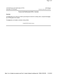 Preview of 419 01B Passive Anti Theft System (PATS)   Description And Operation   Overview