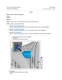 Preview of 501 02 Front End Body Panels   Removal And Installation   Fender