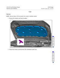 Preview of 501 02 Front End Body Panels   Removal And Installation   Hood
