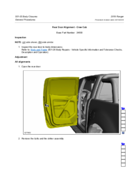 Preview of 501 03 Body Closers   General Procedures   Rear Door Alignment   CrewCab