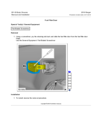 Preview of 501 03 Body Closers   Removal And Installation   Fuel Filler Door