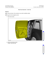 Preview of 501 03 Body Closers   Removal And Installation   Rear Door Check Arm Crew Cab