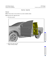 Preview of 501 03 Body Closers   Removal And Installation   Rear Door SuperCab