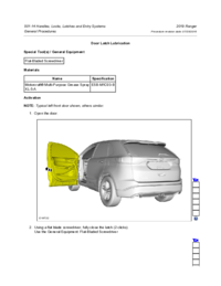 Preview of 501 14 Handles Locks Latches Entry   General Procedures   Door Latch Lubrication