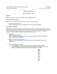 Preview of 501 14 Handles Locks Latches Entry   Removal And Installation   Ignition Lock Cylinder