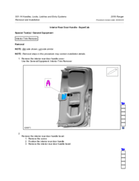 Preview of 501 14 Handles Locks Latches Entry   Removal And Installation   Interior Rear Door Handle SuperCab