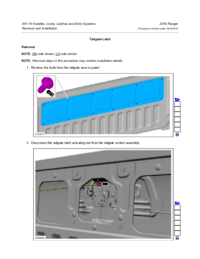 Preview of 501 14 Handles Locks Latches Entry   Removal And Installation   Tailgate Latch