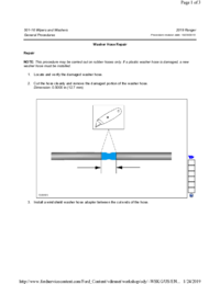 Preview of 501 16 Wipers And Washers   General Procedures   Washer Hose Repair