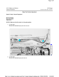 Preview of 501 16 Wipers And Washers   General Procedures   Wiper Park Position