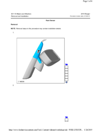 Preview of 501 16 Wipers And Washers   Removal And Installation   Rain Sensor
